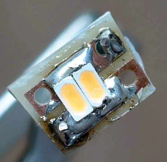 Umbau auf LED Beleuchtung Platine mit weißer LED